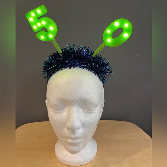 Source Unknown Other - FIVE—50TH BIRTHDAY LIGHT UP BOPPER HEADBANDS ARE NWT- QUANTITY OF 5 AVAILABLE